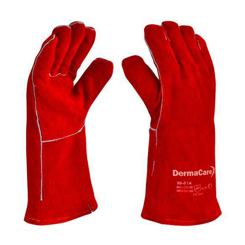 Guante soldador DER 99‑814 con hilo de Kevlar vista frontal