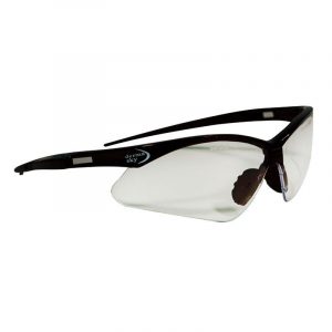 Vista lateral del diseño ergonómico de los lentes AL-654 para uso prolongado