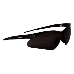 Vista lateral del diseño ergonómico de los lentes AL-654 para uso prolongado