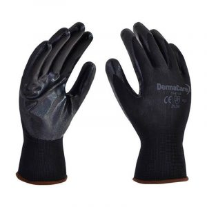 Guante DER 51‑811 nylon con recubrimiento de nitrilo vista frontal