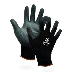 Guante SG1012 nylon gris recubierto de poliuretano vista frontal