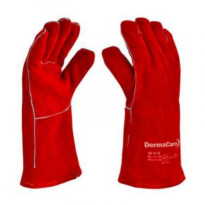Guante soldador DER 99‑814 con hilo de Kevlar vista frontal