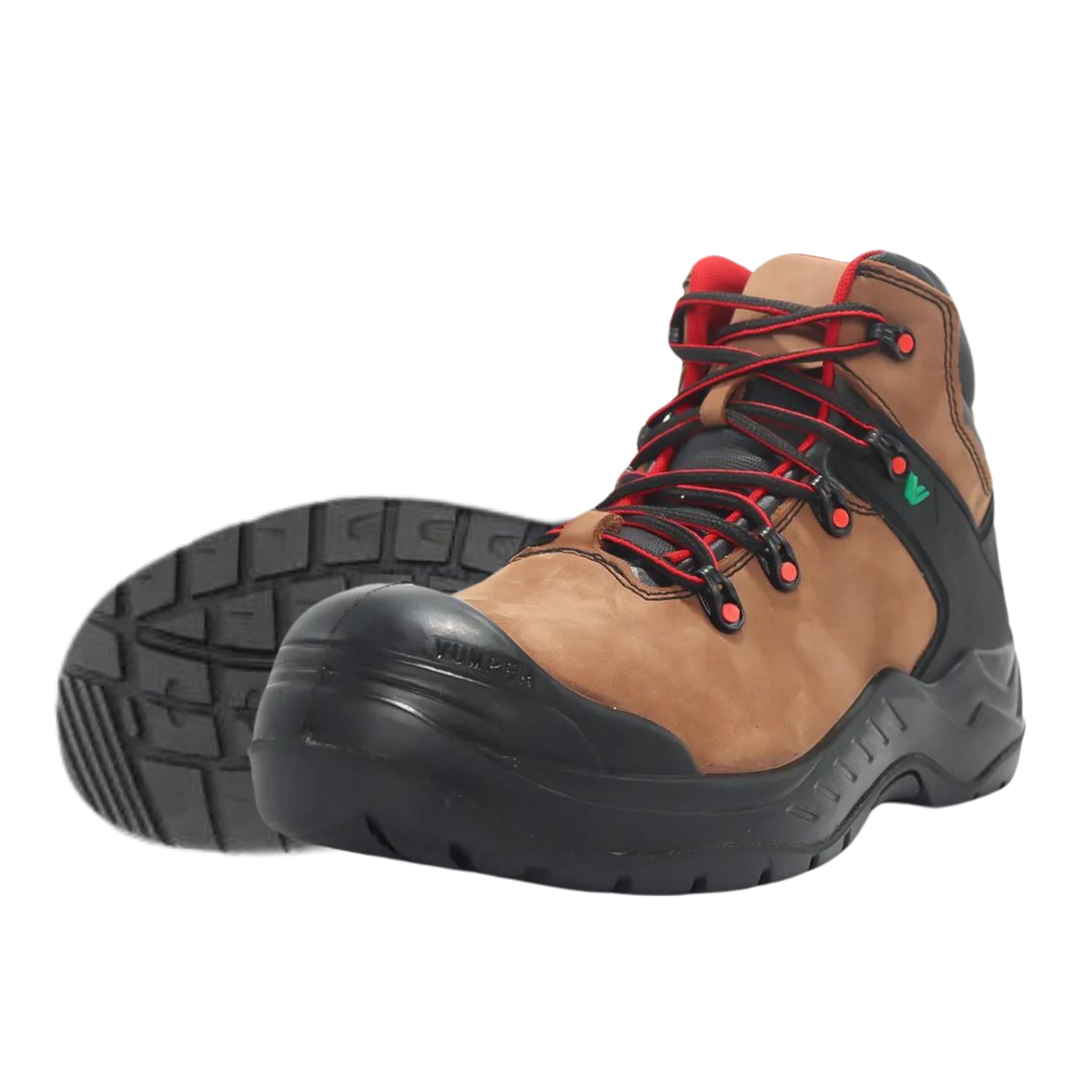 Botas de seguridad industrial Byggy color café con casquillo de policarbonato